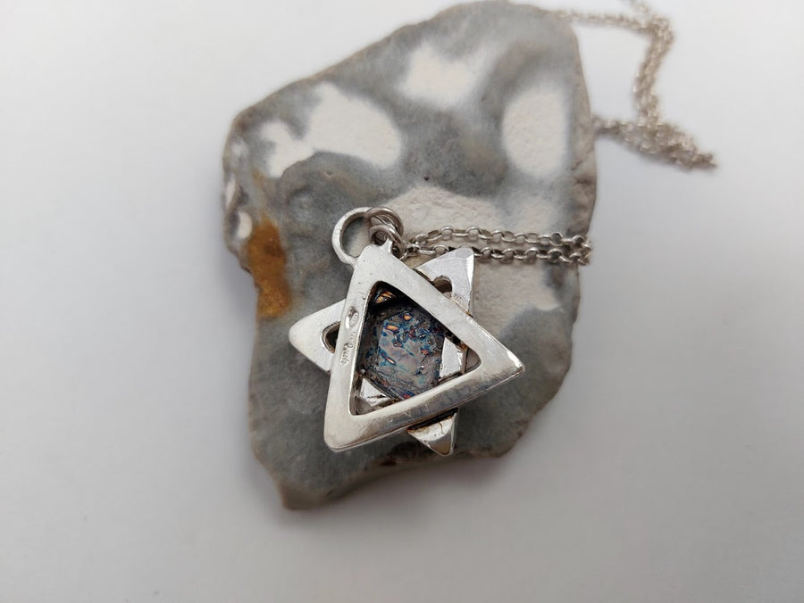 Sterling Silver Star of David Pendant Necklace