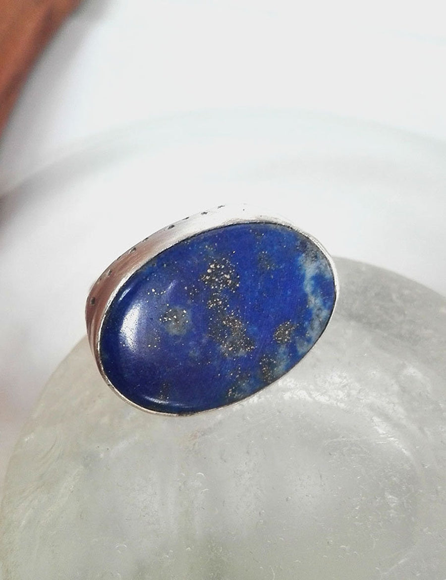 Handmade Lapis Lazuli Silver Ring