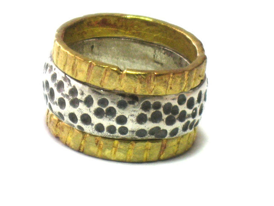 Silver Gold filled Ring Stacking Collection