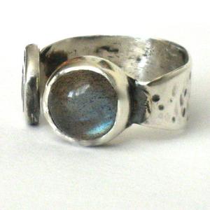 Labradorite Sterling Silver Open Ring.