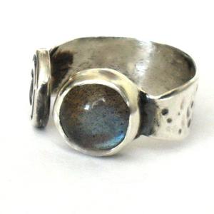 Labradorite Sterling Silver Open Ring.