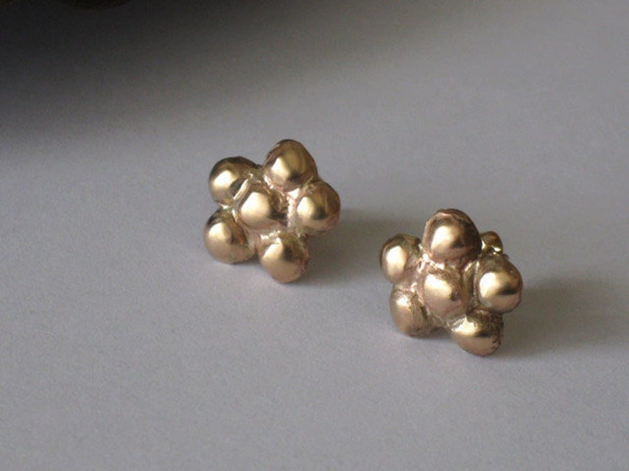 Gold Filled Small Flower Stud Earrings