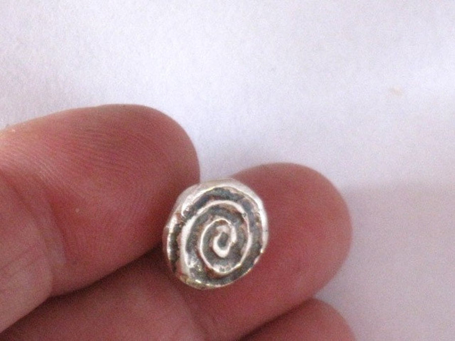 Spiral Earrings, Spiral Studs, Small Silver Earrings, Sterling Post Earrings, Round Studs, Silver Earrings, Circle Studs, Everyday Jewelry