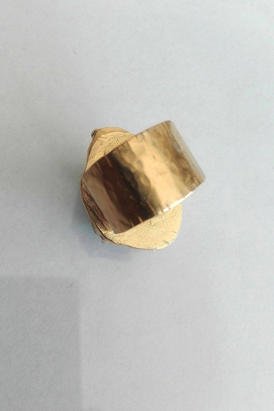 Natural Aquamarine Gold filled Ring