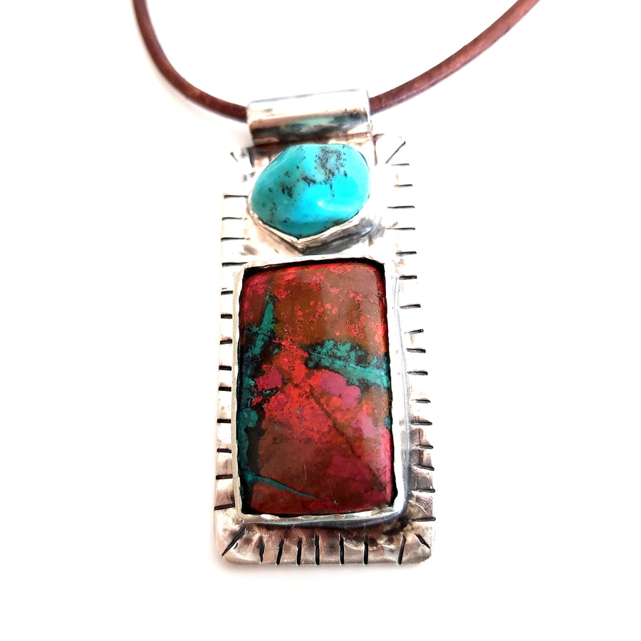 Sonora Sunrise and Sterling Pendant Necklace